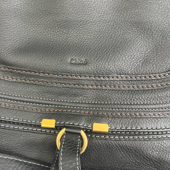 Chloe Marcie Large Double Carry Satchel Bag - Picture 8 of 10